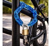 Garden Mile Heavy Duty Bike Lock Bicycle Chain Cycling Lock with Keys - Chain and Padlock - Cycling Bike Accessories Weatherproof Bike Locks High Security Safety Locking Chain