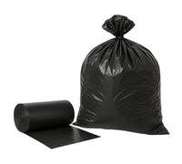 Garden Mile Bin Bags 50x 75L Heavy Duty Black Refuse Sacks For Recycling, Strong Dustbin Liners Wheelie Bin Sacks (50x 75L Standard Bin Bags 18 Micron (BBHD50))