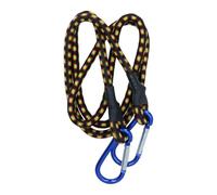 Garden Mile Heavy Duty Bungee Cords With Carabiner Clips 48" Long Elastic Cord With Carabiner Clip 120cm Bungee Straps Perfect For Tarps, Bike Rack, Luggage Straps And Camping Accessories