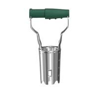 Garden Mile Heavy Duty Chrome Bulb Planter Tool Long Handle Steel Gardening Tools For Planting Flower Quick Release Bulb Planting Tool Easy to Use Transplanting Spade Garden Hand Tools