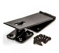 Garden Mile Heavy Duty Security Hasp and Staple Door Lock with Screws - Heat Treated Shed Lock Carbon Steel Gate Lock Security Safety Padlock Easy to Use for Gate, Door, Shed, Latch, Flat Lock