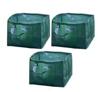 Homezone Garden Mile Heavy Duty Waste Bags 84 Litre - 3 Sacks Builders Bags Reusable - Industrial Fabric and Handles - Green Waste Sacks, Garden Bags Heavy Duty with Handles