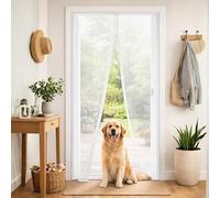 Garden Mile Home Magnetic Fly Door Screen - Curtain Insect Mesh 100 x 210cm