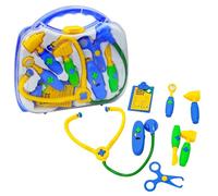 Garden Mile Kids Doctor Play Set with Case - 8 Piece Medical Toy Kit with Stethoscope, Thermometer, Otoscope & More, Pretend Play Nurse Set for Children with Portable Carry Case Role Play Toy Gift