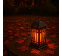 Garden Mile Solar Garden Lights, Fairy Lanterns, Jar Lights, LED Outdoor Fairy Lights, Hanging Lantern for Garden, Courtyard, Wedding, Party, Bar, Café or Christmas, Wall, Table, (Candle Lantern)