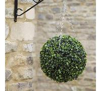 Garden Mile Artificial Topiary Ball Hanging Foliage Faux Floral Bouquet with Hanging 3 Way Chain Garden Outdoor Decoration Artificial Flower Plant Fake Plants for Home & Garden