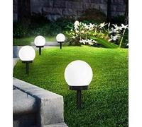 Garden Mile Large 82.5cm Outdoor Solar Bollard Stake Light Teardrop Effect Solar Powered Waterproof Stake Lights for Outdoor Decor, Patio, Driveway (Set of 4 Solar Stake Lights Bright White)