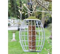 Garden Mile Large Caged Squirrel Proof Bird Feeders Heavy Duty Peanut Bird Feeder Weatherproof Metal Hanging Feeders All Season Wildlife Perfect For Garden Patio Outdoors