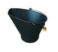 Garden Mile® Vintage Style Large Fireside Waterloo Coal Scuttle Hod - Black Steel Coal Fire Wood Burner, Wood Log Holder Kindling Bucket
