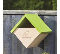 Garden Mile Large Diamond Bird Box - 23cm Easy Clean FSC Wooden Bird Houses - Durable Birdhouse Nesting Boxes For Robin, Blue Tit, Small Birds Shelter, Garden Accessories & Gifts For Gardening