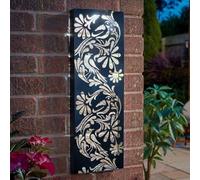 Garden Mile Large LED Solar Wall Lights - Decorative Flower Panel, Solar Powered Weather-Resistant Outdoor Garden Lights, Stylish Wall Decor for Patios & Outdoor Spaces