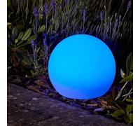 Garden Mile Large Orb Solar Lights Outdoor Garden Decorations Colour Changing LED with USB Charging Waterproof All Year Round Patio Driveway Pathway Lighting