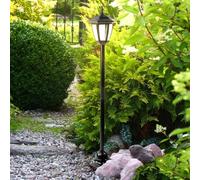 Garden Mile Large Outdoor Solar Lamp Post Lights - 1.1m Solar Powered Victorian LED Garden Lamp Post Durable Outdoor Garden Lights Solar Powered Waterproof for Garden, Pathway, Driveway, Entrance