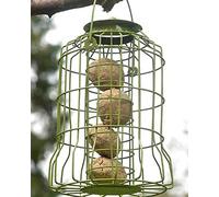 Garden Mile Large Squirrel Proof Bird Feeders Heavy Duty Fat Ball Feeders Hanging Weatherproof Metal Bird Feeders Hanging Squirrel Proof All Season Perfect For Garden Patio Outdoors