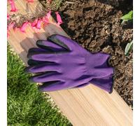 Garden Mile Latex Coated Gardening Gloves Ribbed Durable Comfortable for Men and Women Breathable Superior Grip Work Glove Multipurpose for Gardening (Small Rubber Grip Garden Gloves)