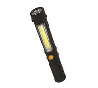Garden Mile LED Pen Torch - Magnetic Inspection Light with COB Work Light, Pocket Clip Flashlight for Workshop, Repairs, DIY & Camping, Battery Powered (AAA)