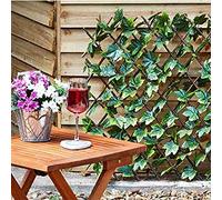 Garden Mile Maple Leaf Screening Panel Fence Privacy Screen for Garden Artificial Trellis Living Wall Panel Topiary Expandable Trellis Privacy Fence Screening 180 x 90cm