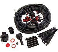 Garden Mile Micro Irrigation System Kit- Multi Piece Automatic Drip Irrigation Kits BSP Outside Tap Adaptor Straight Connector Vinyl Pipe for Garden Landscape, Flower Bed Patio, Greenhouse, Plants
