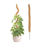 Garden Mile Moss Pole, Pack of Two 120cm/47 inch Bendable Coir Plant Poles for Climbing Plants Support, Indoor Outdoor Cheese Monstera Plant Support Indoor Bendable Plant Stakes Coco Coir Poles