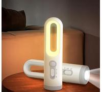 Garden mile Motion Sensor LED Night Light - Rechargeable 2 in 1 Plug in Wall Light with Removable Emergency Torch - Portable Safety Light for Hallway, Stairs & Bedroom