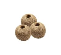 Garden Mile Natural Jute Garden Twine String - Strong 3 x 40m Twine Balls for Plants and Plant Support, Gardening, Arts and Crafts, Gift Wrapping, Rustic Decor and Outdoor Use