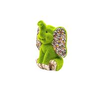 Garden Mile Novelty - Garden Ornaments Outdoor Animal Statue with Grass, Free Standing Animal Figurine Garden Statue and Sculpture for Outdoor, Indoor, Garden, Patio, Lawn, Decor (ELEPHANT)