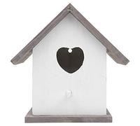 Garden Mile® Novelty Shabby Chic Love Heart Garden Bird Houses Highly Detailed Predator Proof Bird Nesting Box For Small Birds Garden Ornaments (Love Heart House)