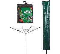 Garden Mile® Universal ROTARY LINE COVER Waterproof, tough UV treated woven PE fabric with tie-down cord. Size W29cm(11in)xH145cm(57in)