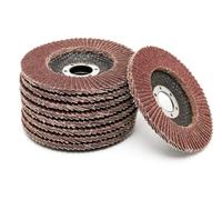 Garden Mile Pack Of 10 Flap Discs 115mm 60 Grit Sanding Discs For Angle Grinder Heavy Duty Aluminium Oxide Flap Wheel Abrasive Pads For Sanding And Grinding Metal And Wood