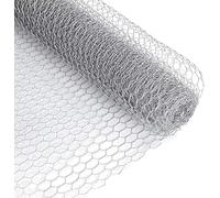 Garden Mile Plastic Mesh Net Netting Chicken Wire Garden Outdoor Planting Vegetable Protection Animal Barrier Climbing Plants Protective (25mm Square Mesh Wire Netting)