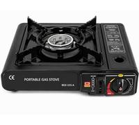 Garden Mile Portable Camping Gas Stove - Single Burner Cooker, EN417 Compatible with Auto Ignition & Heat Control, Outdoor Gas Stove for Camping, Caravan, BBQ & Hiking (Stove Only)