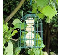 Garden Mile® Premium High Energy Wild Bird Food Outdoor Garden Bird Seed Nuts Suet Fat Balls Squirrel Guard Feeder Hanging Strong Wildlife (Standard Guard Fat Ball Feeder)