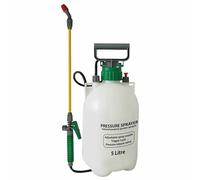 Garden Mile Pump Action Garden Pressure Sprayer - Adjustable Sprayer with carry strap Shatterproof Water Sprayer High-Pressure Pump for Weed Killer Pesticides Fungicides Cleaning Gardening (5L White)