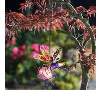 Garden Mile Purple Bug Light Outdoor Solar Lights for Garden Decorations Waterproof LED Solar Lights Outdoor Perfect for Trees Hanging Baskets Outside Decorations