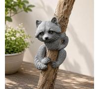 Garden Mile Tree Peeker Resin Ornaments Outdoor Decorations Garden Ornaments Housewarming Gifts Tree Decorations Easy Setup Durable Resin Painted Garden Decor (raccoon)
