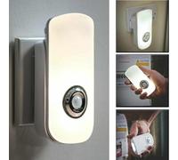Garden Mile Rechargeable Plug-In Pir Motion Sensor Led Night Light, Auto Wall & Stair Lamp With Emergency Torch, Portable Safety