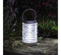 Garden Mile Outdoor Led Lights Solar Lanterns for The Garden Outdoor Waterproof 20cm Large Bright Solar Lantern for Patio, Decking, Pathway Lighting, Driveway Garden Light (Wave Lantern, 2)