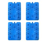 Garden Mile Set of 4 Reusable Freezer Blocks for Cool Bags Long Lasting Ice Pack for Cool Bag Picnic Ice Packs for Cool Box BPA Free 4pc Blue Icepacks Cooling Packs Keep Food Cold and Fresh