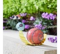 Garden Mile Snazzy Snail Outdoor Wall Art For Garden Weatherproof And Durable Garden Wall Decorations Hand Painted Outdoor Metal Wall Art For Walls Fences Sheds 3D Wall Art