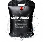Garden Mile Solar Camping Shower 20L - Portable 5 Gallon Outdoor Shower Bag, Solar Heated Water Shower for Camping, Hiking, Beach & Travel Essentials