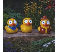 Garden Mile Solar Duck Garden Lights 3 Pack - LED Light Up Duck Ornaments with Bright White Eyes, Outdoor Animal Statues for Patio, Lawn, Pathway & Garden Decor