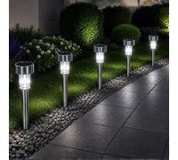 Garden Mile 10 Pack Waterproof Solar Outdoor Lights - Auto Rechargeable Garden Ornaments Outdoor Solar Security Light for Yard and Pathway Lighting