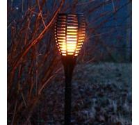 Garden Mile 1 x Solar Powered Outdoor Flickering Flame Lights Solar Power Flame Lights Waterproof Security Lights Landscape Lighting Dusk to Dawn Garden Patio Borders
