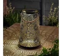 Garden Mile Solar LED Lantern Autumn Lighting for Outdoors Hanging Garden Damasque Lamp Solar Lighting for Outside Silhouette Lighting for Garden (Muscat Lantern)