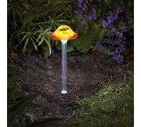 Garden Mile Solar Powered Toadstool Mushroom Stake Lights Outdoor Waterproof decrative Pathway (1 Yellow Mushroom Lights, Mushroom)
