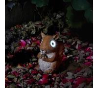 Garden Mile Squirrel Garden Ornaments Outdoor Waterproof Animal Ornaments Solar Lights Perfect For Patio Yard Flowerbeds Outside Decorations Lighting