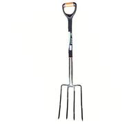 Garden Mile Stainless Steel 97cm Digging Fork Heavy Duty Long Handled Garden Tools For Gardening Tools Border Fork Digging Tools For Outdoor Soil Weed Removal Garden Equipment