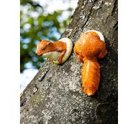 Garden Mile Tree Peeker Resin Garden Ornaments Outdoor Squirrel Garden Ornaments Garden Statues Outdoor Tree Decorations Easy Setup Durable Resin Painted Garden Decor (Squirrel)