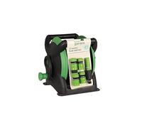 Garden Mile® Watering Hose Connectors and Nozzle Spray Guns (15m Compact Hose Reel Set)