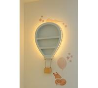 Hot Air Balloon Novelty Shelf White Wooden Floating Shelves